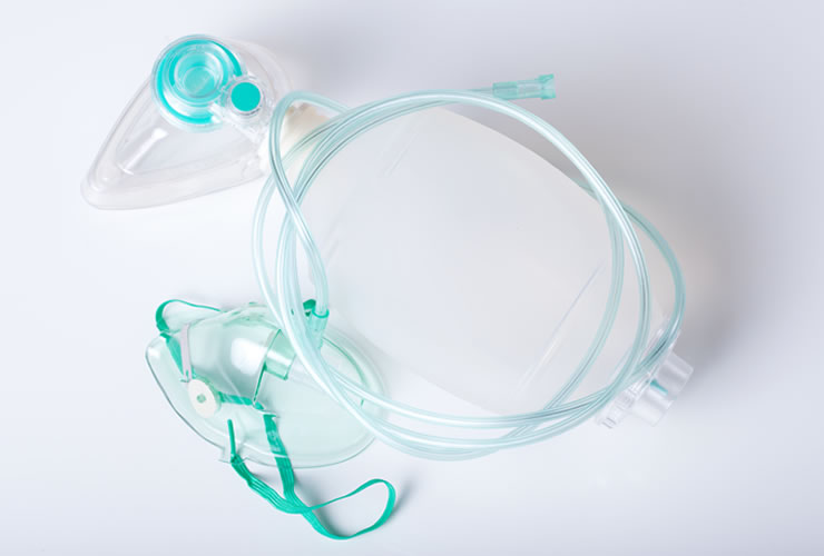 Máscaras de oxigénio